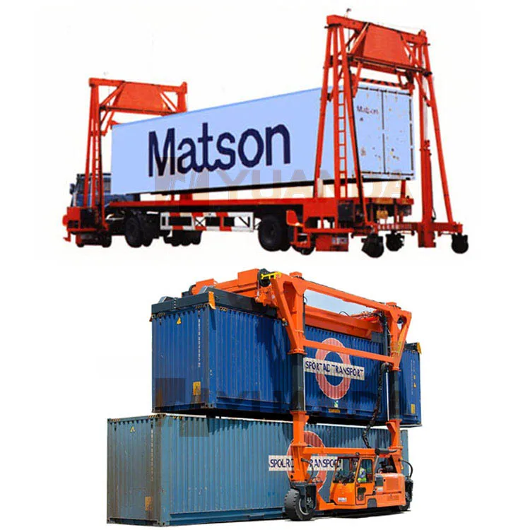 Multi-functional Straddle Carrier straddle carrier sea port solid tyre container gantry crane Siamese Container Crane