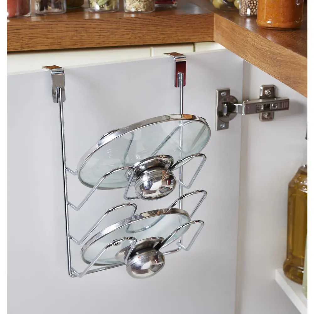 
 Хорошее качество, домашний кухонный шкаф, кухонная посуда, держатель крышек, органайзер для сковородок и крышек, стойка, держатели крышек кастрюль  