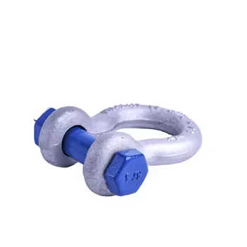 G-2150 Drop Forged Safety Bolt D Shackle Alloy/Carbon Steel Bow Shackle for Hardware Dee/Snap Snap Shackle Hardware Applications