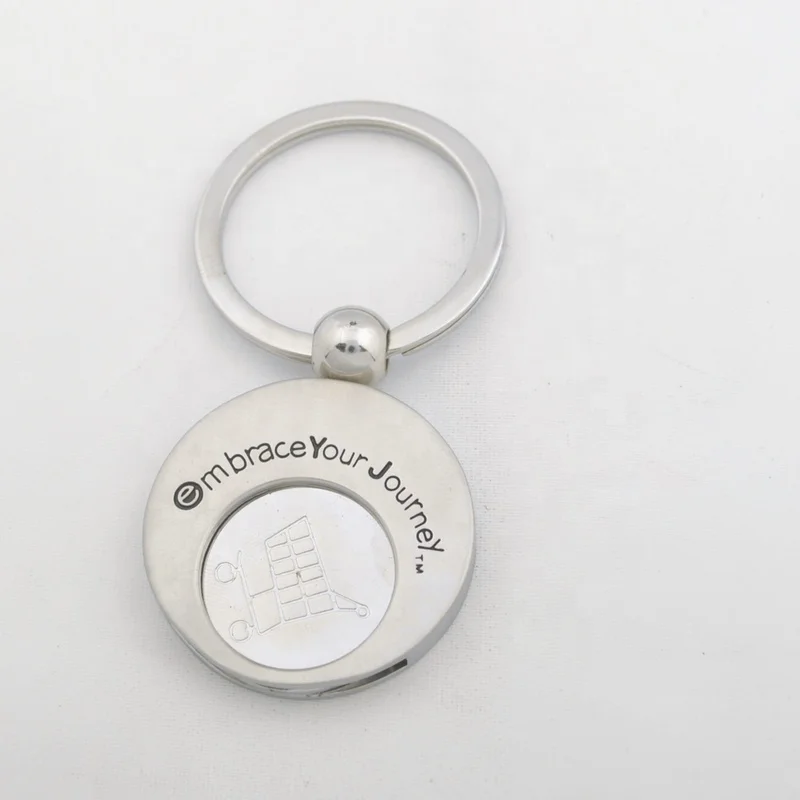 Wholesale Hot selling new design Blank Token Trolley Coin Metal Shopping Cart Token Coin