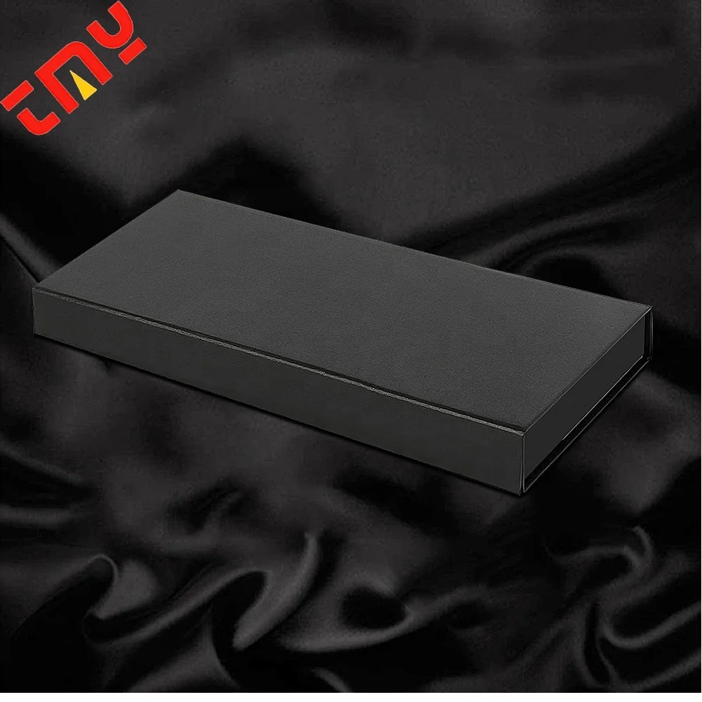 Custom High-end Cardboard Luxury Magnetic Dual Debit Card Visa Card Box Packaging Black Gift Vip Credit Business Gift Card Boxes