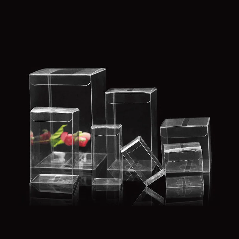 Wholesale customized packaging PET clear box, transparent and foldable PET PVC plastic box
