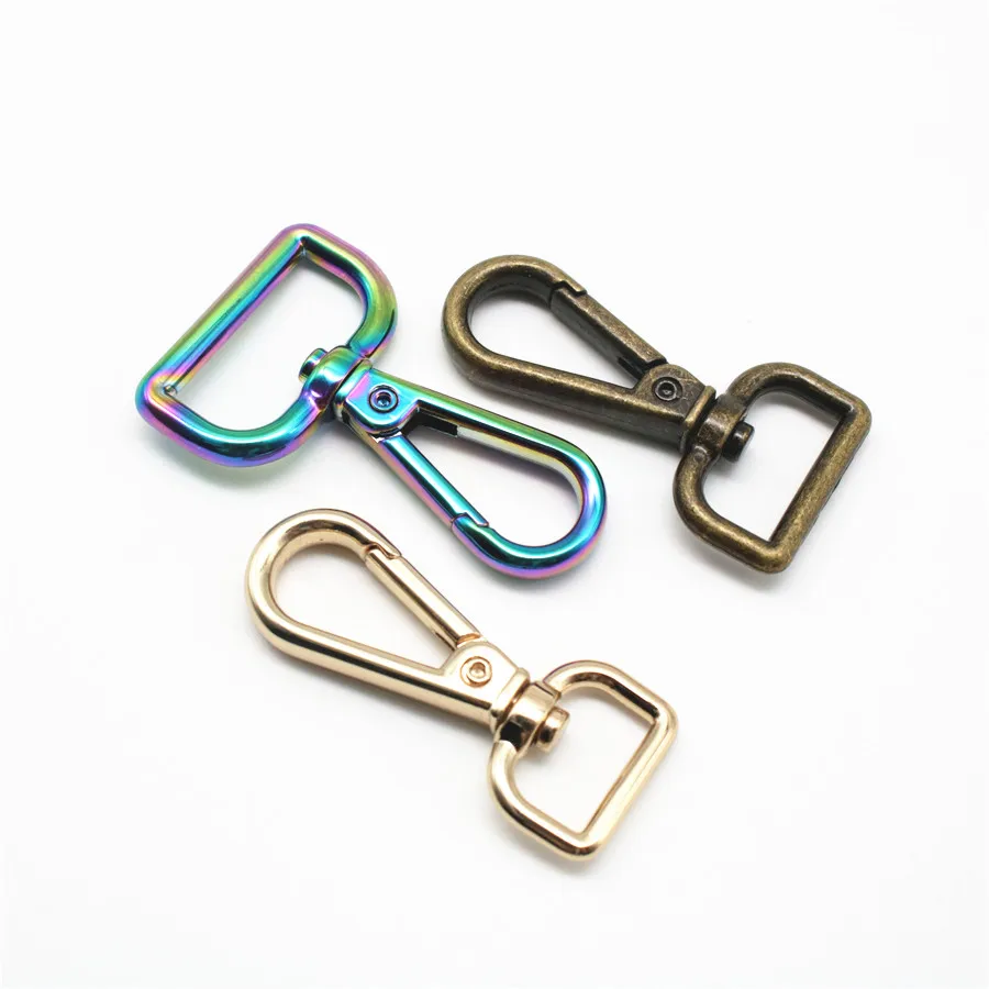 15mm 20mm 25mm Swivel Lobster Clasp Snap Hook Key Chain Ring Hardware Alloy Bag Buckle Handbag Bag Accessories