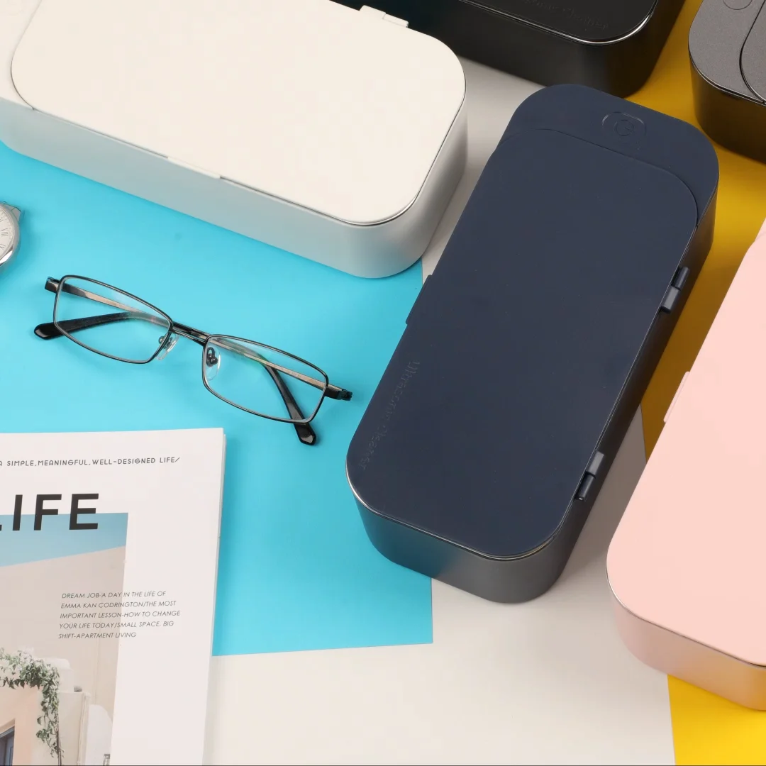 Electronic Portable Home Use High Frequency Ultrasonic Cleaner With Digital Timer Jewelry Watch Glasses Cleaner