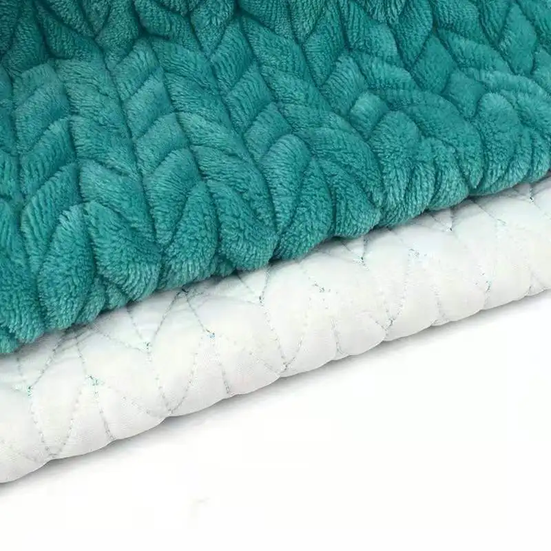 Providers textile stretch 250gsm stripe mirco velvet woven custom cotton fleece fabric