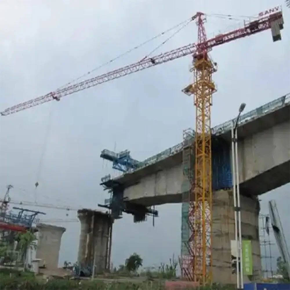 Engine Customized Provided Sany Tower Crane Spare Parts Cheap Price Lifting Equipment 12 Ton Second Hand Tower Crane for Sale
