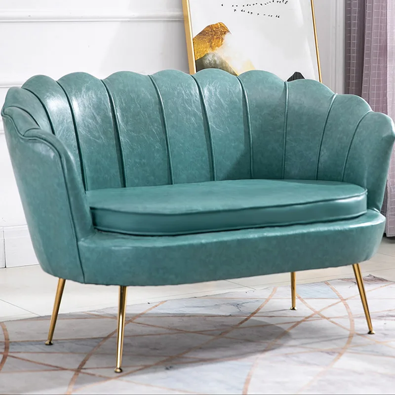 Factory custom pink gold trim morden luxury velvet fabric lounge recliner 2 or 3 seater couch living room sofa