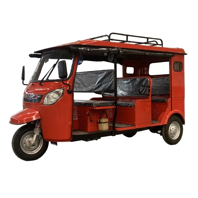 Трехколесный велосипед моторизованный бензин fuled Bajaj 4-местный Tuktuk