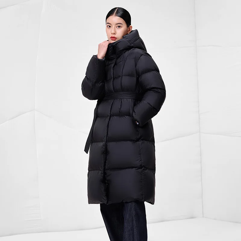 Oem Women Stylish Warm Goose Down Jacket Winter Long Down Jacket
