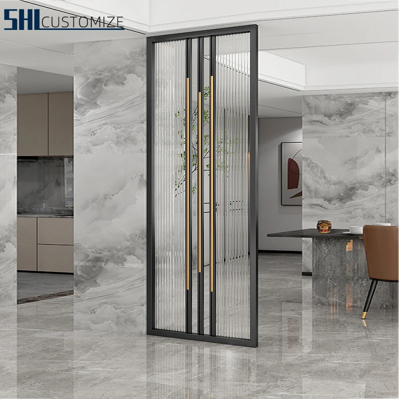 Customized Decor Screens Room Divider Laser Cut Partition Screen Metal New Year Contemporary Hanging glass partition decoration