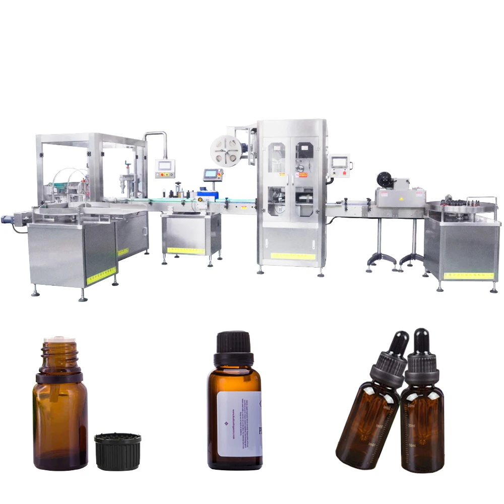 Automatic Jar can plastic bottle vial packaging bottle Cement glue filling capping machine cheap price for PVC super glue fill