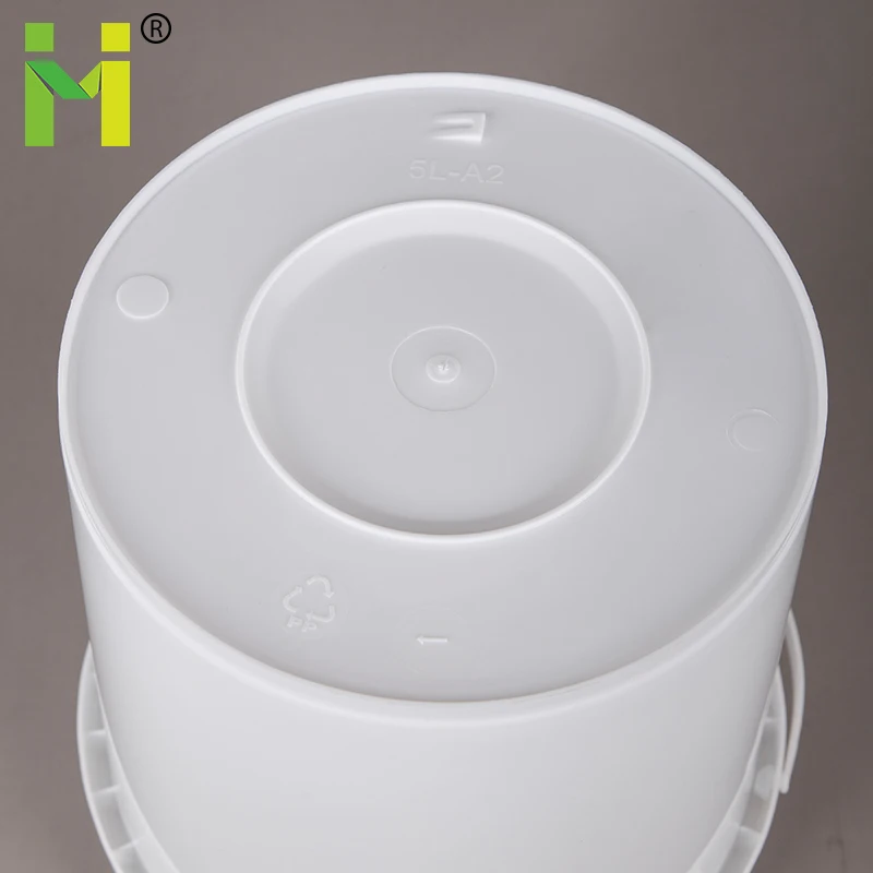 5L 1gallon Plastic Bucket with Handle and Lid