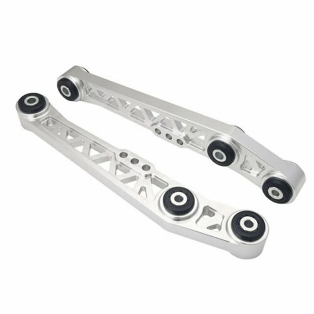 AUSO Silver Billet Rear Lower Control Arms for Honda Civic EG 1988-1995 Integra 94-01