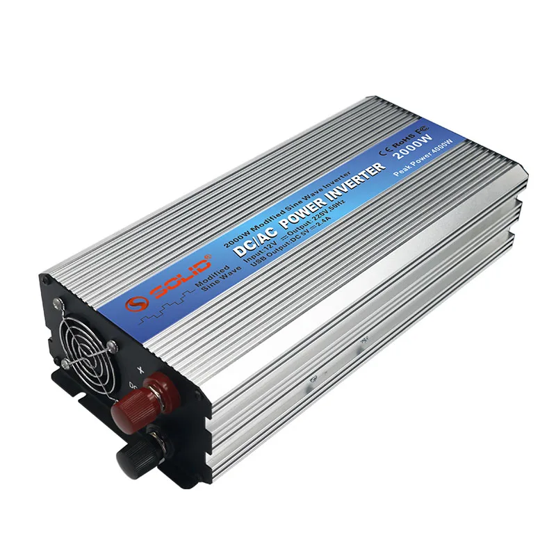 High Frequency Modified Sine Wave 2000W Power Inverter Converter 12v 24v 48vdc To 110V 220vac 230V 2KW Inverter Price