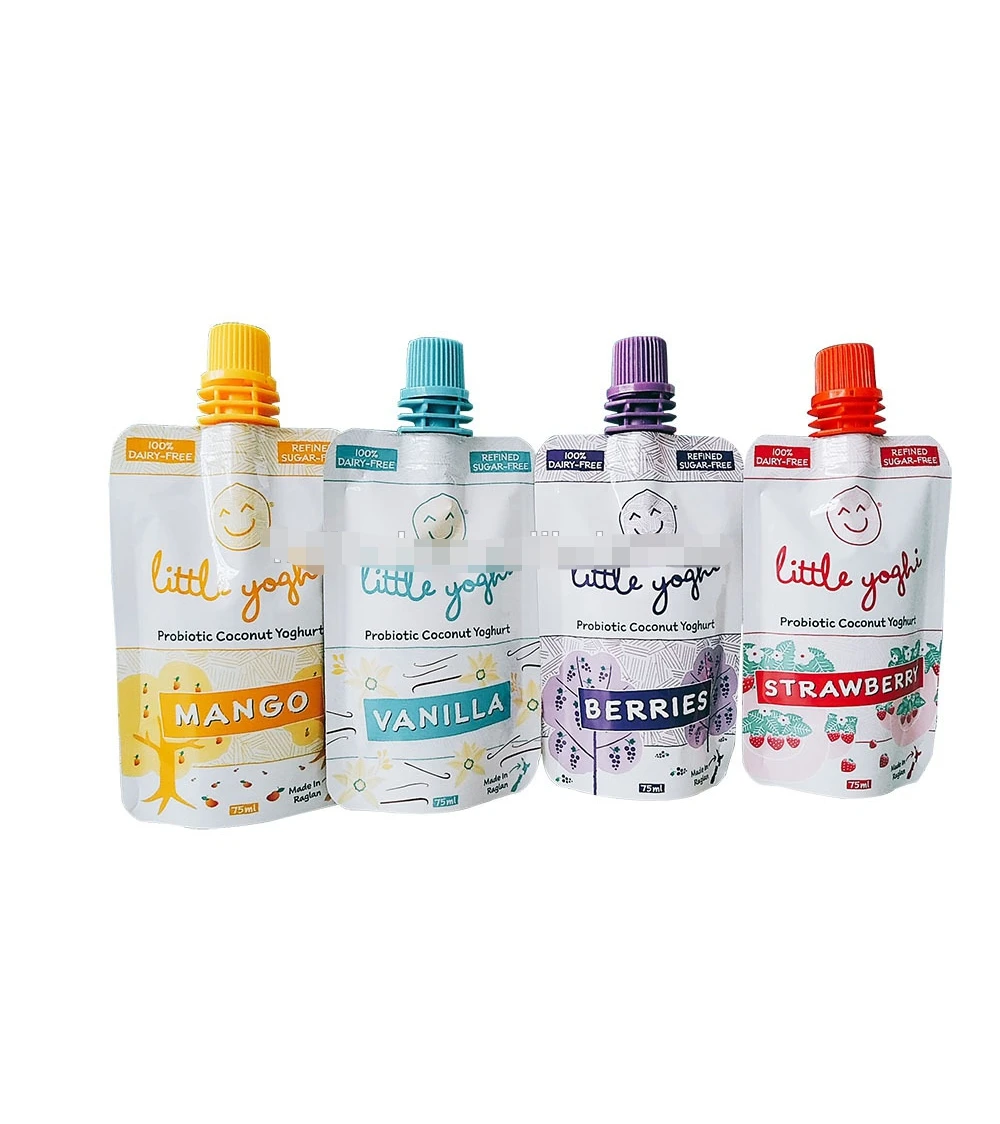 JNH Gold Supplier Custom Juice Nozzle Bag Spout Pouch Milk Customized Packaging Plastic Liquid Stand up