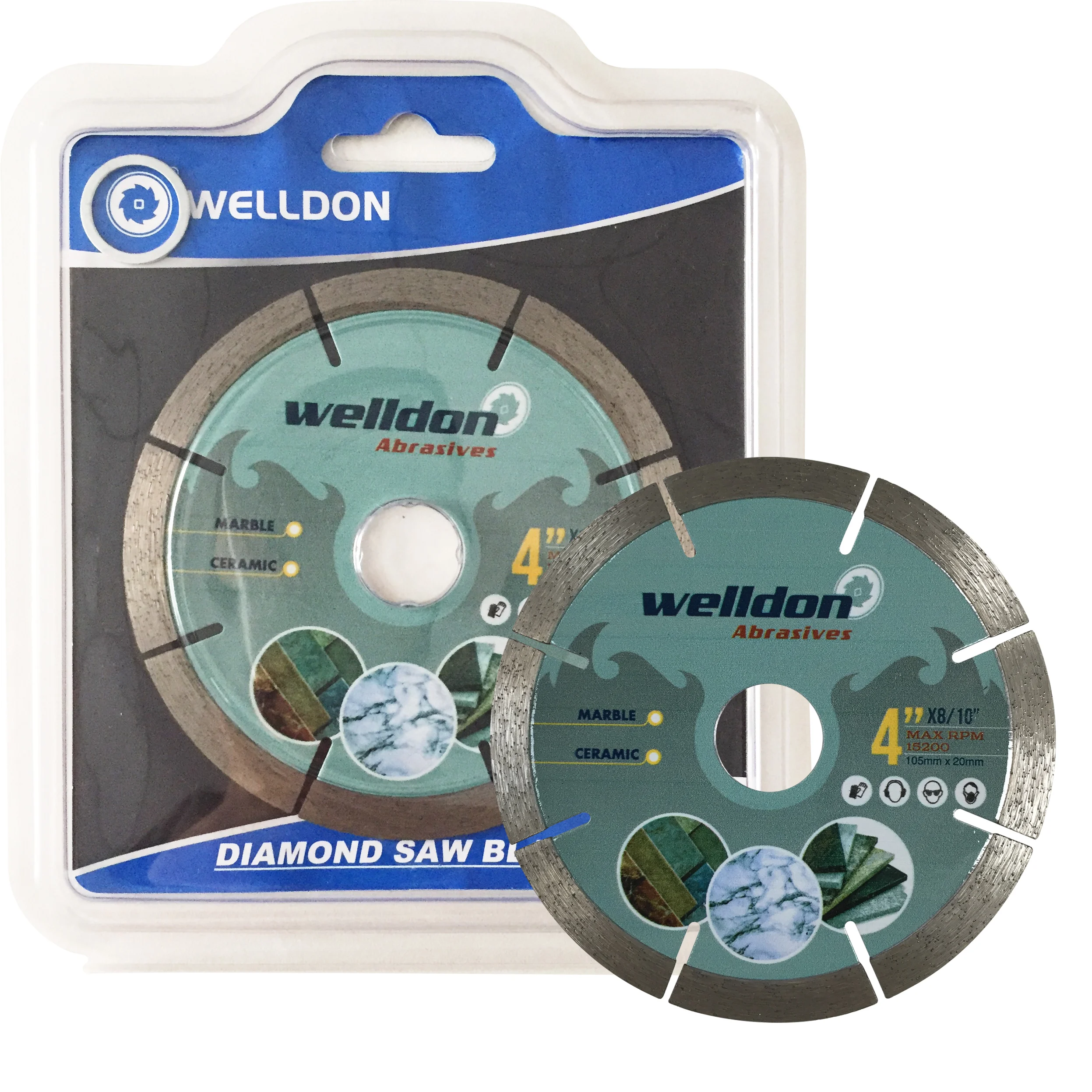 Welldon 4.5inch Diamond Saw Blades Cutter Wet Dry Grinder Blade Diamond Circular Saw Blade Porcelain Saw Wheel 1Mm Machine Turbo