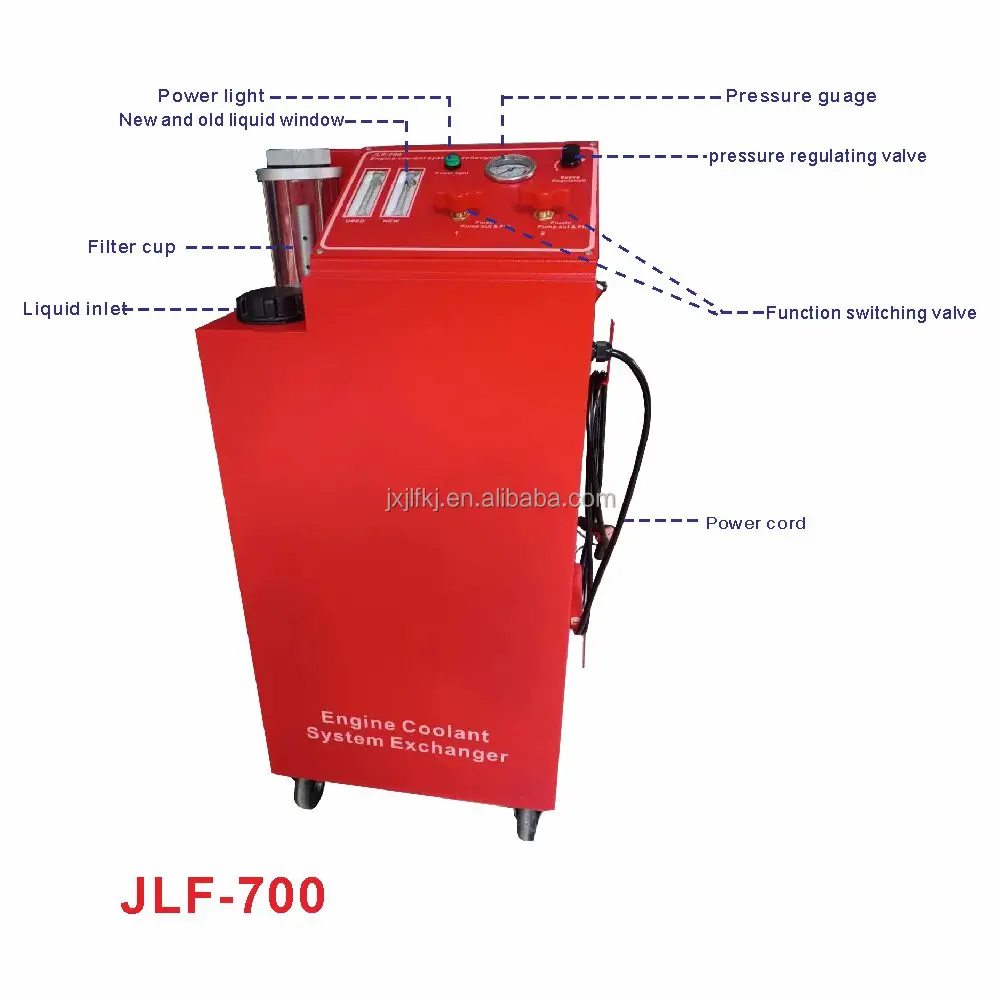 Jielifeng car Engine Radiator Cooling System Cleaning Machine for car coolant with a cup to filterate