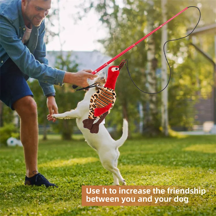 Interactive toys juguetes para perros extendable teaser wand set puppies pet large breed durable telescopic flirt pole for dogs