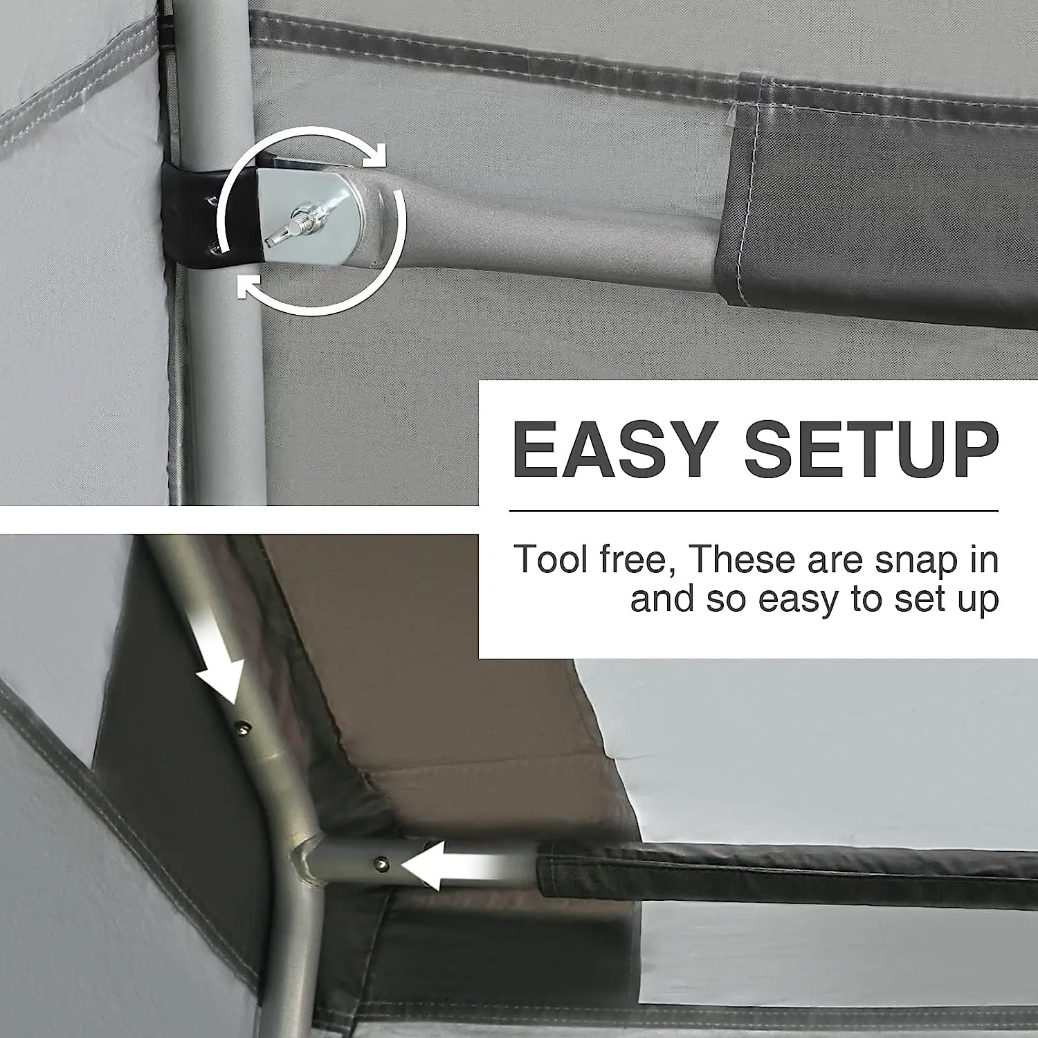 7.4 x 6.2 Outdoor Storage Tent with Vents Carport Canopy with Waterproof Cover Temporary Shelter for Bike, Motorcycle