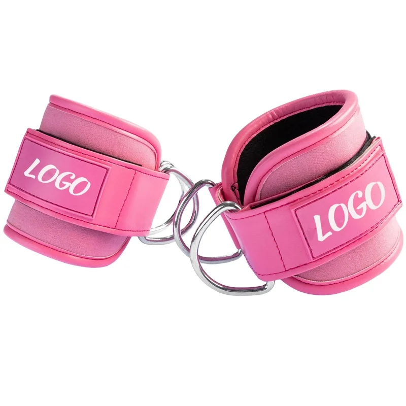 Cable Workout Balance Trainer Exercise Fitness Double D-ring Stretch Ankle Straps