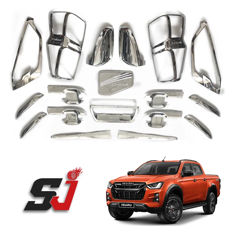 Thailand quality Car Other Exterior accessories Body Kits Door Handle Cover Handle Bowl combo set For isuzu dmax 2021