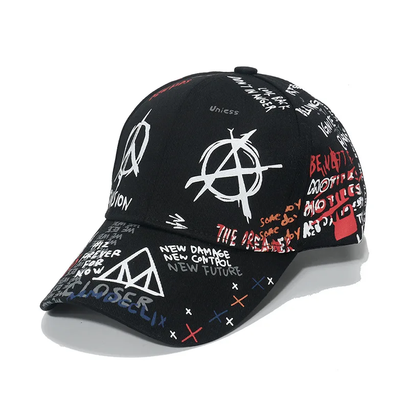 High Quality Custom Cotton Print Logo Baseball Cap Embroidery New York 6 Panel Black Baseball Hat With Logo Custom