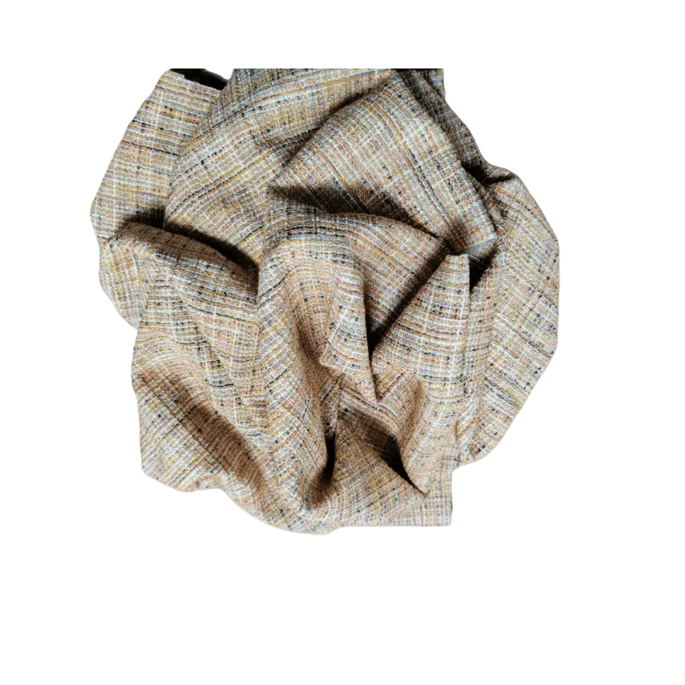 Wool polyester  fabrics wool blended fabrics plaid style  single-faced  high quality fashionable  for  women boys girl coats