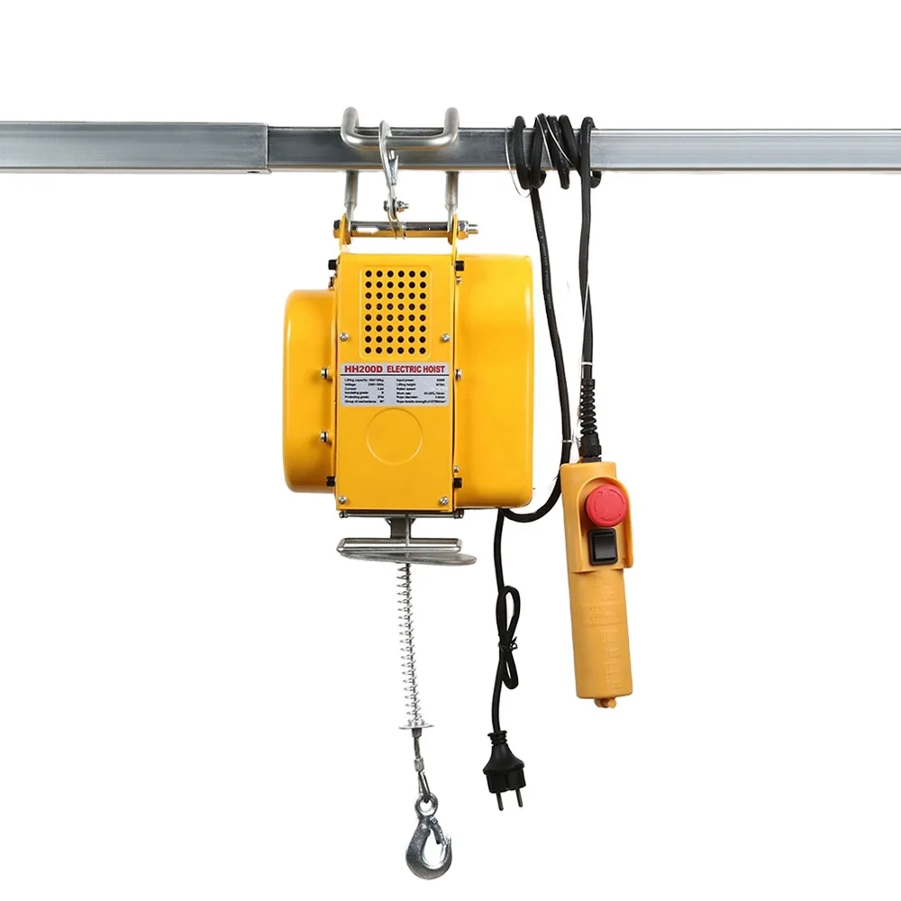 100/200kg Portable AC 230V Lifting Crane 50HZ Suspension Small Miniature Electric Hoist