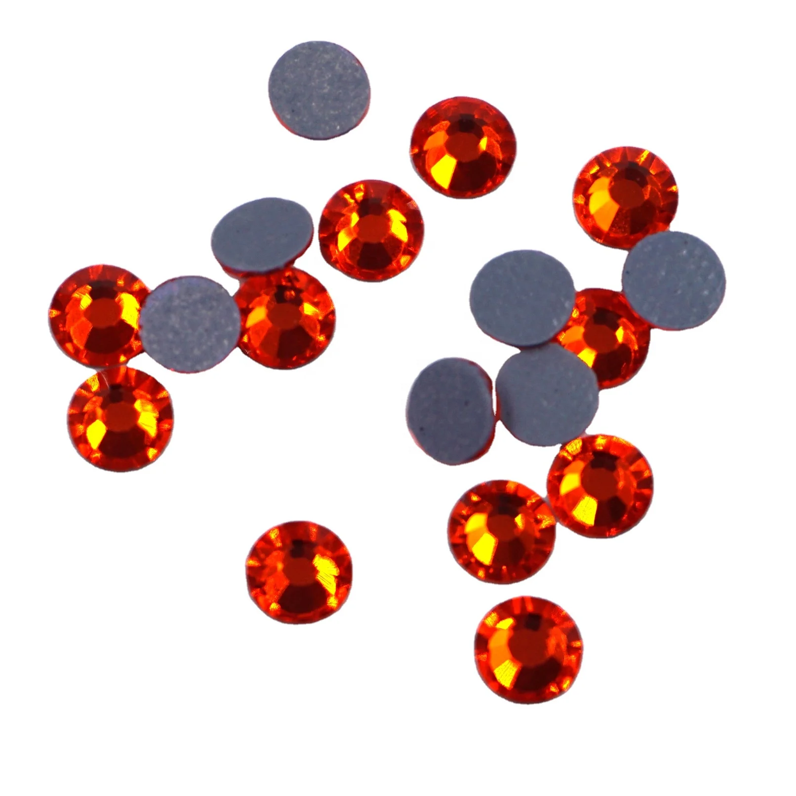 Topaz company supply many color ss6 rhinestone hot fix swarovski rhinestones flat back