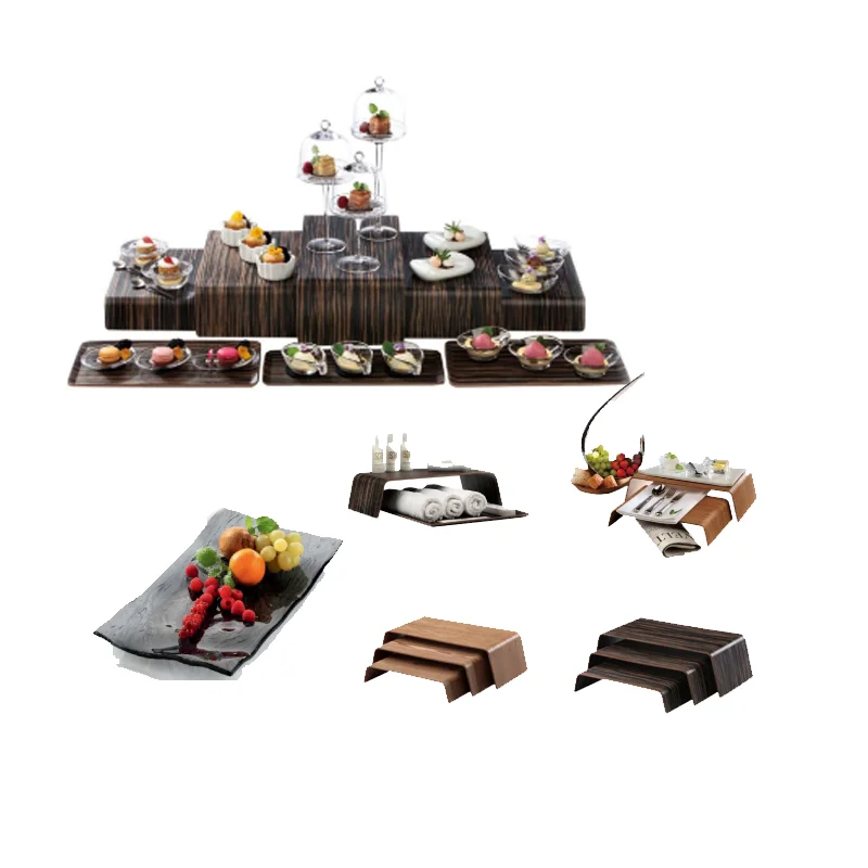 five star hotel luxury dessert display stand 3 tiers golden cake stand for wedding party