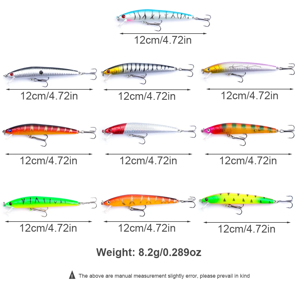 FTK Minnow Fishing Lure Floating Hard Bait Wobbler Jig Bait Crankbait Carp Striped bass Fishing tackle SwimBait
