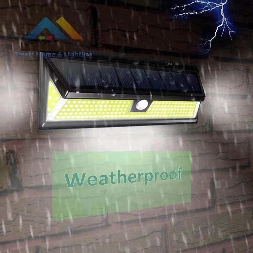 New 118/180 Led COB Solar Lights Outdoor Wireless Waterproof Motion Sensor Lights Wide Angle Solar Wall Security Lights