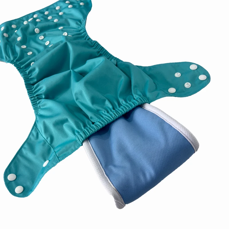 2024 OEM Customize Cloth One Pocket Diaper Newborn AWJ Inner Adjustable 3-15Kg Washable Baby Cloth Diaper