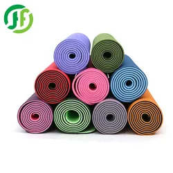 3mm Yoga Mat Manufacturer High Density Anti-tear TPE Yoga Mat with Carrying Strap