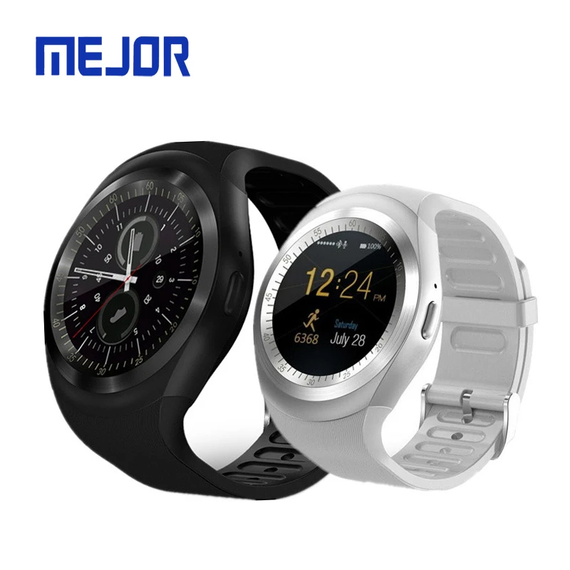 Digital Phone watches Y1 SIM Card smartwatch A1 wear band device V8 rubber wristband smart watch