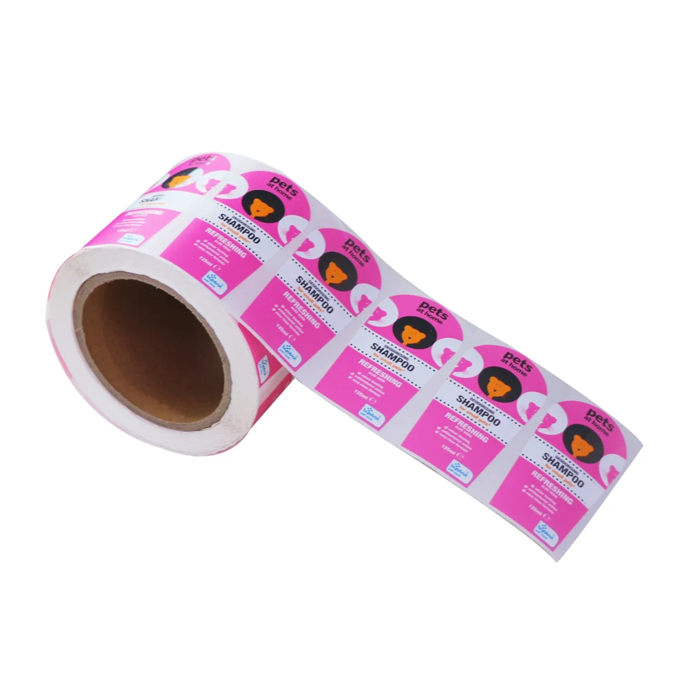 waterproof beauty care  products bottle labels for pet shampoo label stickers