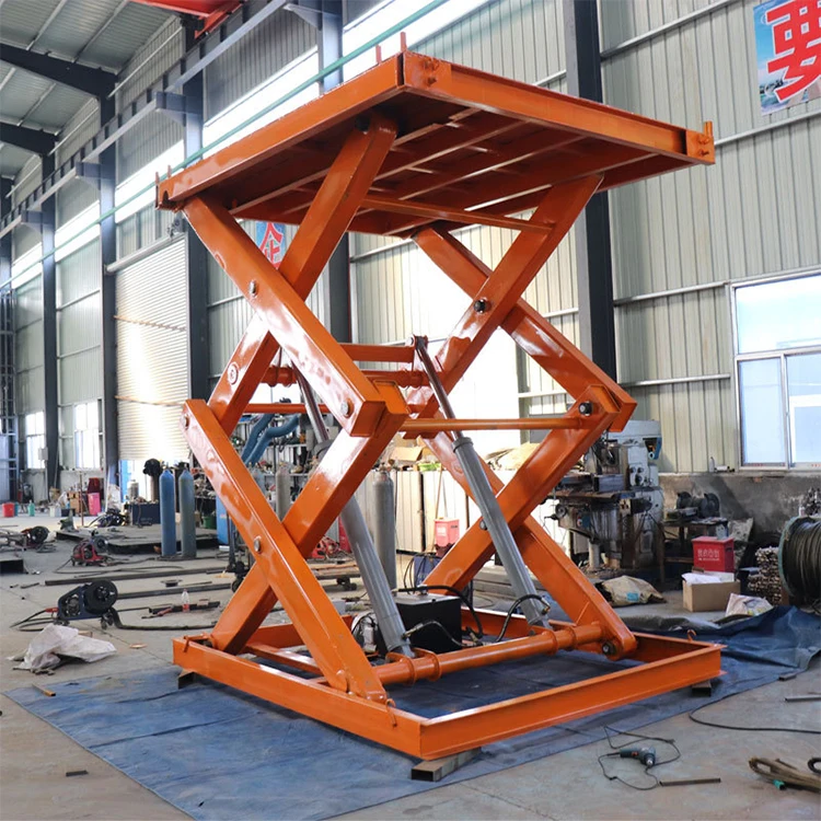 Stationary Small Scissor Hydraulic Table Lift Electric Warehouse Hydraulic Lift Platform