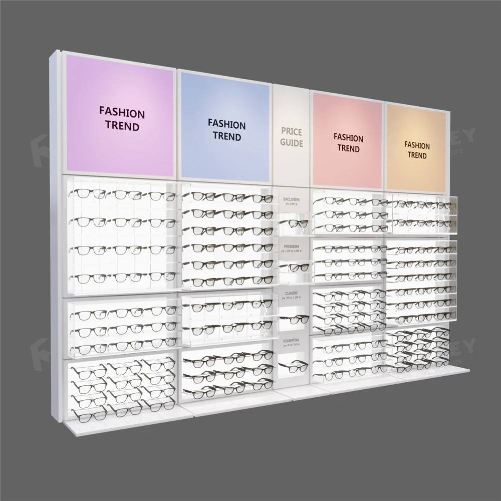 Optical Shop Design Factory Price Wall Mounted Rotating Sunglasses Display Furniture Glasses Display Stand