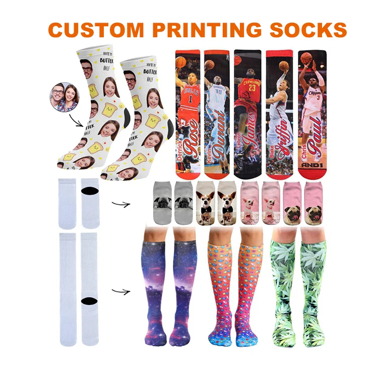 YT  High quality design custom cotton print embroidered OEM Socks embroidery logo customize custom made logo sports men socks