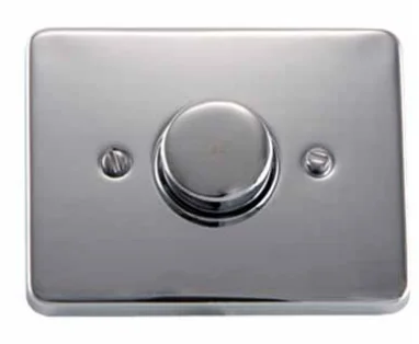 WD016B Wall-Mounted Chrome Plating Brass Flush Valve with Single round Button for Bathroom and Urinal Installation