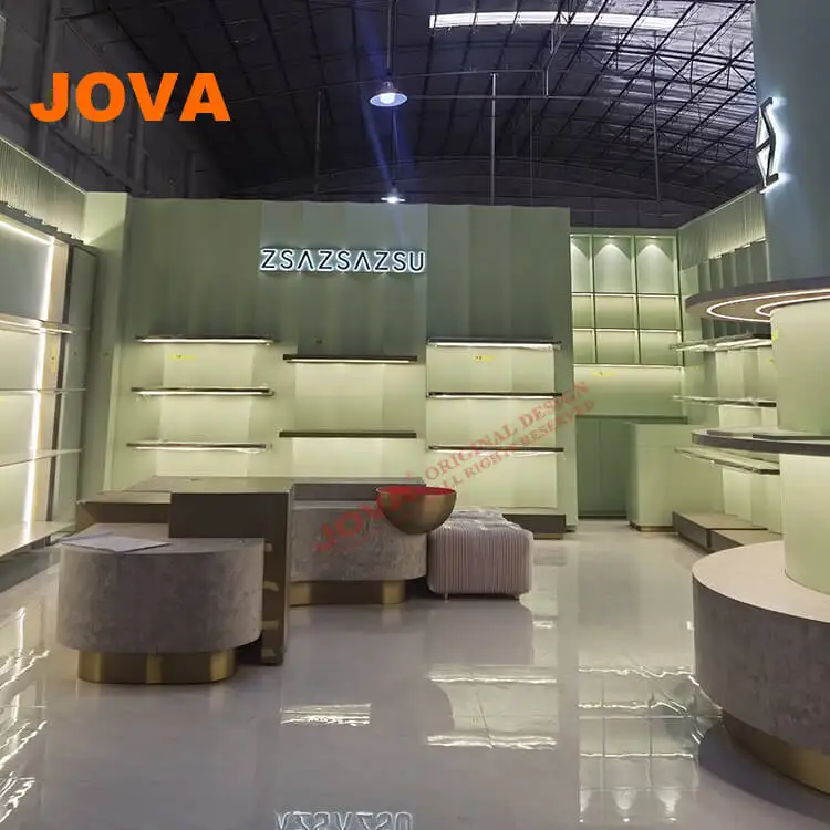 Modern shoes shop design ideas wall display shelves racks for store interior decor