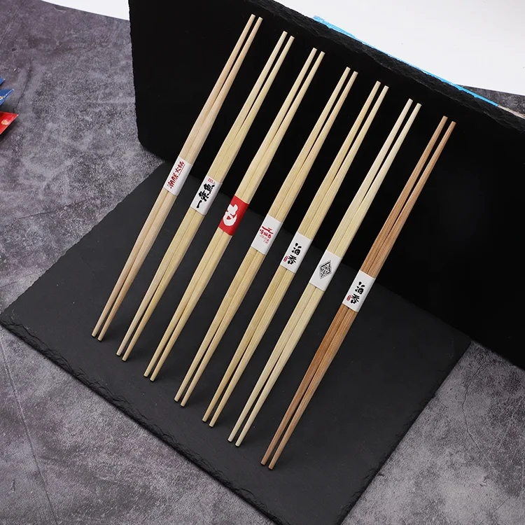 custom double ended disposable sushi restaurant chopsticks personalised paper wrapped japanese luxury chopsticks