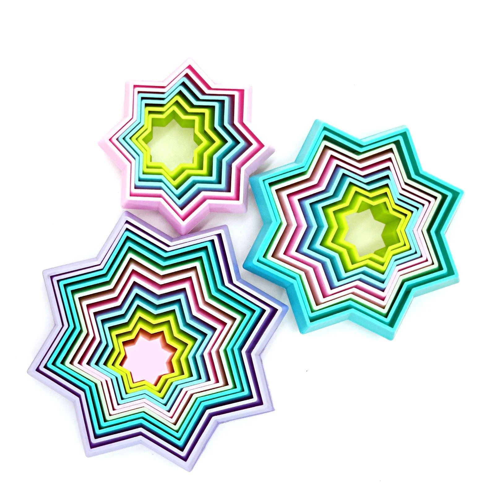 2022 New Tiktok Hot Selling Children Funny Stress Relief Toys Pen Container Custom Colorfully 3D Magic Star Fidget Toy