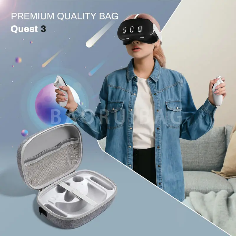 Portable Carrying Eva Travel Case for Playstation Ps Vr2 Ps5 Vr Headset Accessories