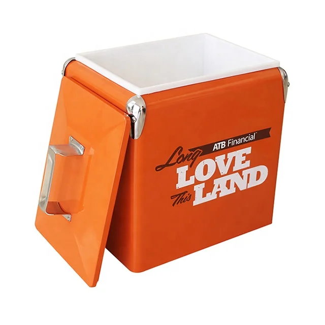 
Wholesale small promotional metal cooler box 