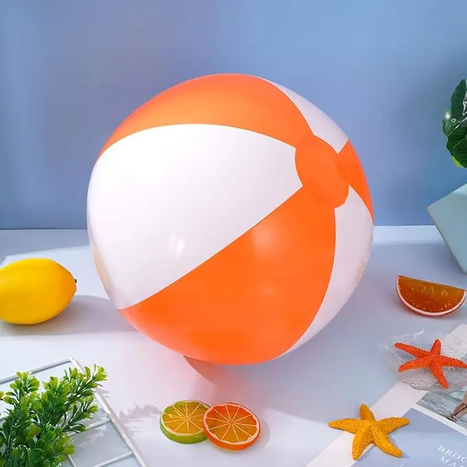 Inflatable Beach Ball 16 Inch Swimming Pool Balls Bouncy Pink Beach Ball Floating for Summer Beach, Pool Party Favor