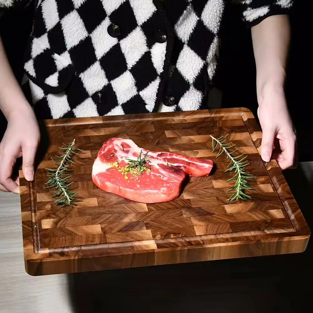 Black Walnut End Grain Butcher Block Chopping Board Butcher Block Personalized Cutting Board