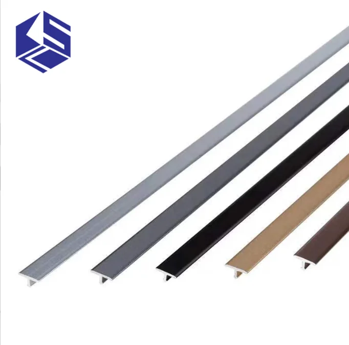 Aluminum alloy decorative line floor layering T-shaped background decorative strip