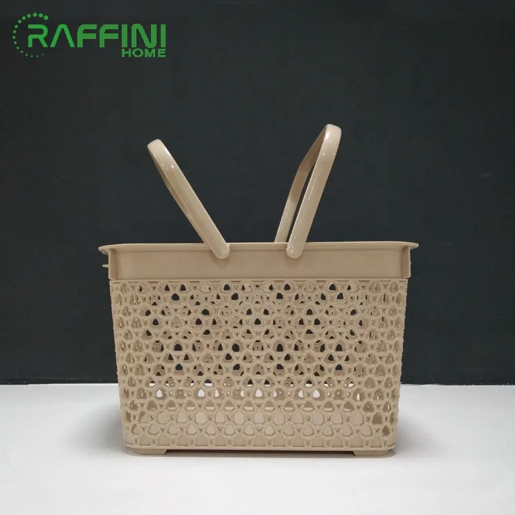 
plastic Hand Baskets Popular Customized Color Package Manufacturer Wholesale Multifunction PP Storage Basket With Handle 