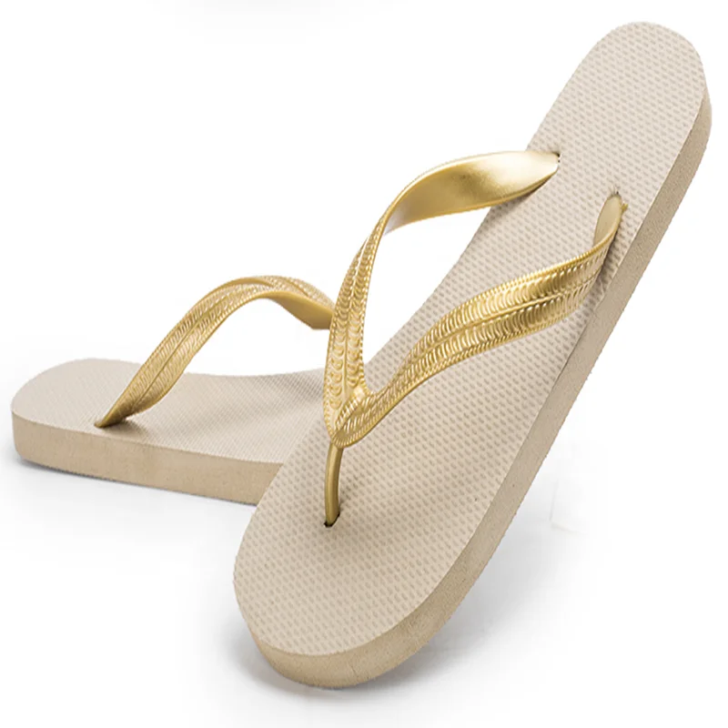Fashion New Design Ladies Flip Flop Oem Rubber Beach Slippers Wholesale Platform Flip Flops